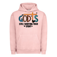 Pigment Salmon god is still waiting your story Urban Hoodie - MaliasSmallBusiness