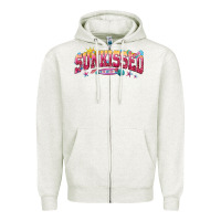Oatmeal Heather sunkissed Zipper Hoodie - texasbilliewilder