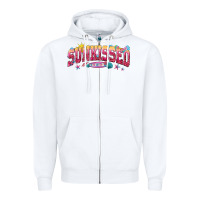 White sunkissed Zipper Hoodie - texasbilliewilder
