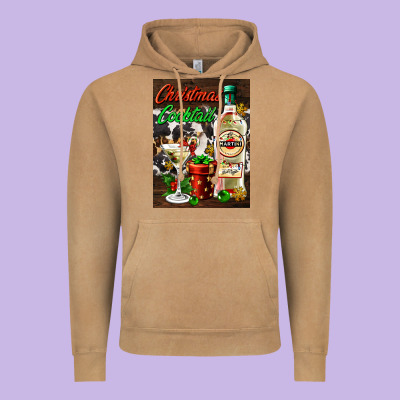 Christmas Cocktail Martini  Air Freshener Vintage Hoodie Designed By Adodesignshop