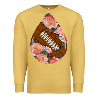 Antique Gold american football and western roses teardrop Premium Sweatshirt - BundleAndBundleShop