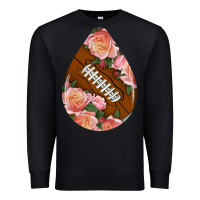 Black american football and western roses teardrop Premium Sweatshirt - BundleAndBundleShop