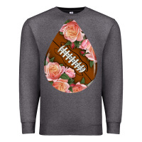 Charcoal Heather american football and western roses teardrop Premium Sweatshirt - BundleAndBundleShop