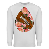 Dove Grey american football and western roses teardrop Premium Sweatshirt - BundleAndBundleShop