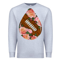 Heather Grey american football and western roses teardrop Premium Sweatshirt - BundleAndBundleShop