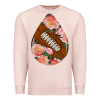 Pale Pink american football and western roses teardrop Premium Sweatshirt - BundleAndBundleShop