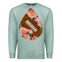 Seafoam american football and western roses teardrop Premium Sweatshirt - BundleAndBundleShop