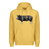 Antique Gold berkshire pig Premium Hoodie - LillyAllenDesigns