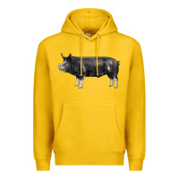 Lemon berkshire pig Premium Hoodie - LillyAllenDesigns