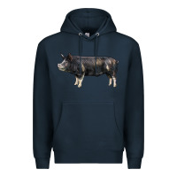 Navy berkshire pig Premium Hoodie - LillyAllenDesigns