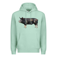 Seafoam berkshire pig Premium Hoodie - LillyAllenDesigns
