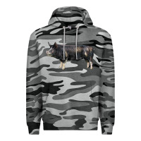 Slate Camo berkshire pig Premium Hoodie - LillyAllenDesigns