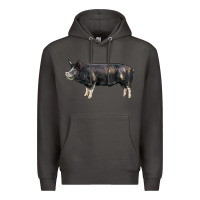 Smoke berkshire pig Premium Hoodie - LillyAllenDesigns