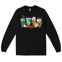 Black dog coffee cups Long Sleeve Tee - texasbilliewilder