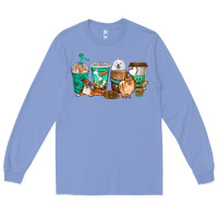 Colony Blue dog coffee cups Long Sleeve Tee - texasbilliewilder