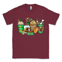 Burgundy yorkshire terrier coffee cups Classic Tee - Zillion Design Studio
