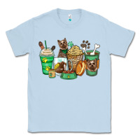 Dusty Blue yorkshire terrier coffee cups Classic Tee - Zillion Design Studio