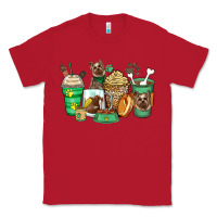 Red yorkshire terrier coffee cups Classic Tee - Zillion Design Studio