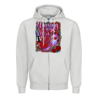 Dove Grey nursing is a work of heart Zipper Hoodie - RanaPortraitStore