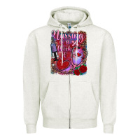 Oatmeal Heather nursing is a work of heart Zipper Hoodie - RanaPortraitStore