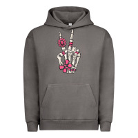 Pigment Tornado pink gemstone peace skeleton hand Urban Hoodie - MaliasSmallBusiness