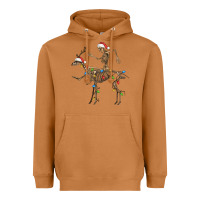 Meerkat skeleton deer santa Heavyweight Hoodie - FaDigitalArtStudio