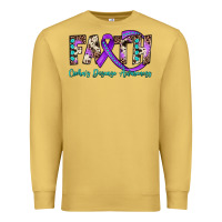 Antique Gold faith crohn's disease awareness Premium Sweatshirt - JahusDesignShop
