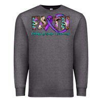 Charcoal Heather faith crohn's disease awareness Premium Sweatshirt - JahusDesignShop