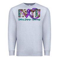 Heather Grey faith crohn's disease awareness Premium Sweatshirt - JahusDesignShop
