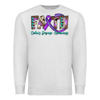 Oatmeal Heather faith crohn's disease awareness Premium Sweatshirt - JahusDesignShop