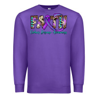 Purple faith crohn's disease awareness Premium Sweatshirt - JahusDesignShop