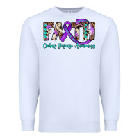 White faith crohn's disease awareness Premium Sweatshirt - JahusDesignShop