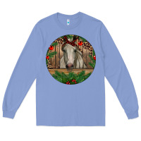 Colony Blue Christmas Horse Long Sleeve Tee - RanaPortraitStore