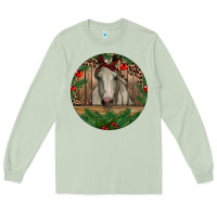 Matcha Christmas Horse Long Sleeve Tee - RanaPortraitStore