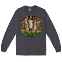Smoke Christmas Horse Long Sleeve Tee - RanaPortraitStore