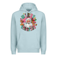 Blue Mist merry christmas santa Premium Hoodie - AdoDesignShop