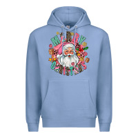 Colony Blue merry christmas santa Premium Hoodie - AdoDesignShop