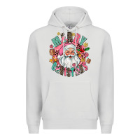 Dove Grey merry christmas santa Premium Hoodie - AdoDesignShop