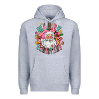 Heather Grey merry christmas santa Premium Hoodie - AdoDesignShop