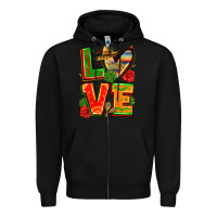 Black love mexico Zipper Hoodie - Zillion Design Studio