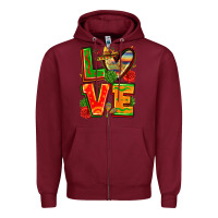 Burgundy love mexico Zipper Hoodie - Zillion Design Studio
