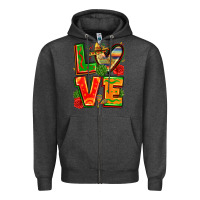 Charcoal Heather love mexico Zipper Hoodie - Zillion Design Studio