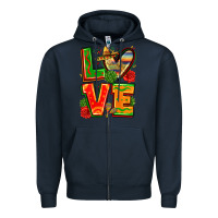 Navy love mexico Zipper Hoodie - Zillion Design Studio
