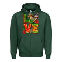 Sports Green love mexico Zipper Hoodie - Zillion Design Studio