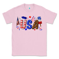 Bubblegum Pink usa 4th of july Classic Tee - texasbilliewilder