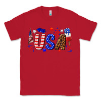 Red usa 4th of july Classic Tee - texasbilliewilder