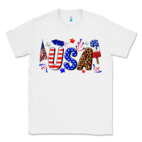 White usa 4th of july Classic Tee - texasbilliewilder