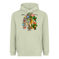 Matcha skeleton chest christmas Heavyweight Hoodie - FaDigitalArtStudio
