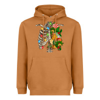 Meerkat skeleton chest christmas Heavyweight Hoodie - FaDigitalArtStudio