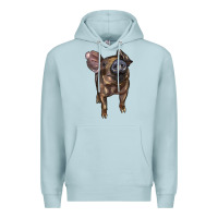Blue Mist baby duroc pig Premium Hoodie - LillyAllenDesigns